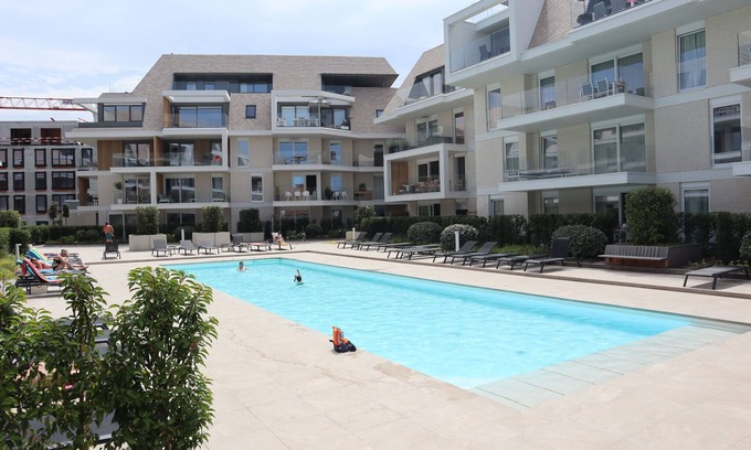 Nieuwpoort Apartment | Scorpio B0404: Oceanfront Getaway with Scenic Views