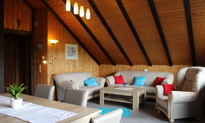 Fladungen Apartment | Cozy Attic Apartment with Balcony and Pet-Friendly Perks