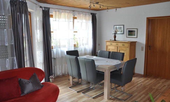 Ebenweiler Apartment | Idyllic Apartment in the Rose Garden with Pool Access