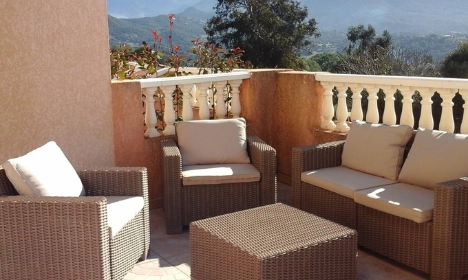 Bastelicaccia Condo | Scenic Villa Apartment with Terrace and Mountain View
