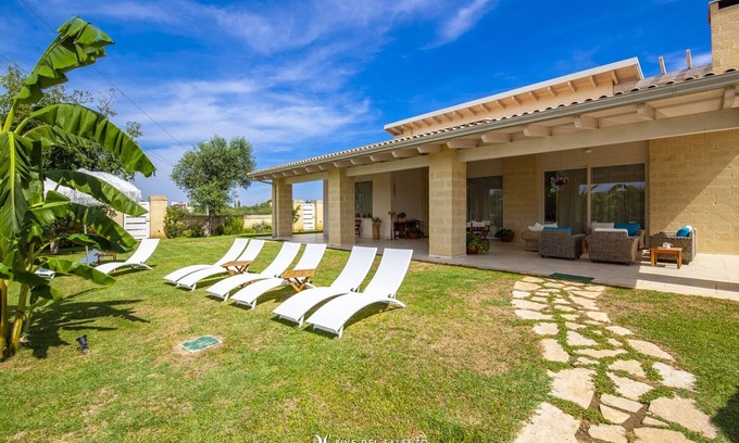 Lecce Apartment | Villa Reginella: Poolside Retreat with Ocean Views