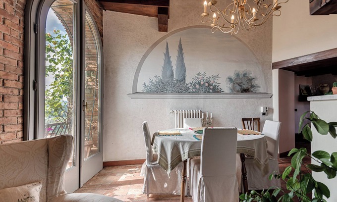 San Donato in Poggio Apartment | Apartment "Pent House Duplex" with Balcony, Wi-Fi and Air Conditioning