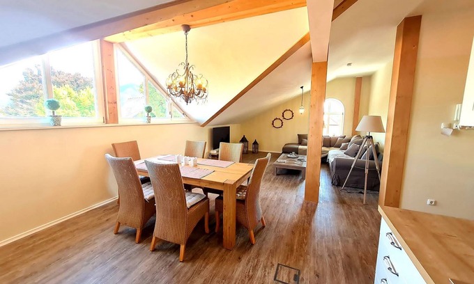 Grassau Apartment | Comfortable Apartment Kaiserblick in Village Center for 4