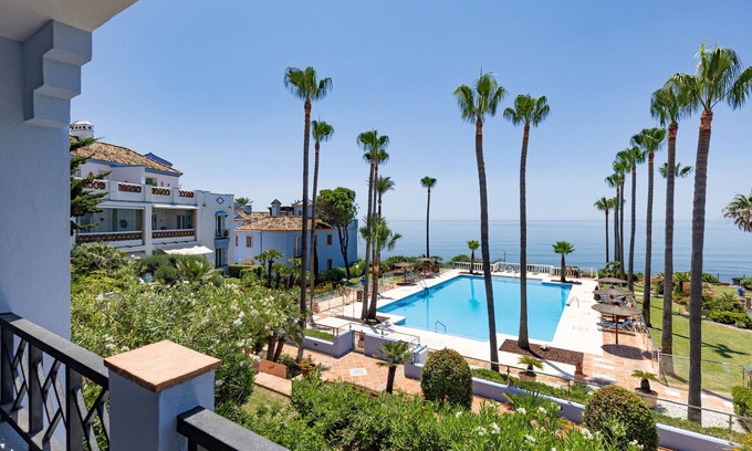 Bahia de Casares Apartment | Oceanfront Apartment 'La Perla de Marakech' with Pool & Wi-Fi