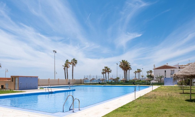 Mezquitilla Apartment | Sea View Apartment 'Las Terrazas' with Pool & Wi-Fi