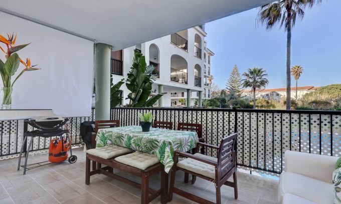 Manilva Apartment | Beachside Retreat at Marina de la Duquesa 805 with Pool
