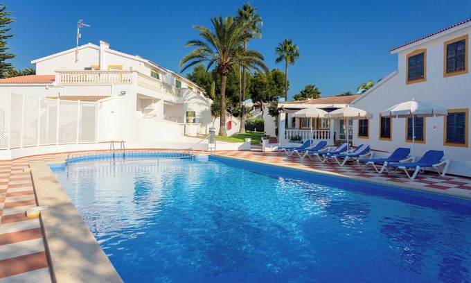 Cala'n Bosch Apartment | Cozy Apartment 'Marlena' with Pool & Oceanfront Views