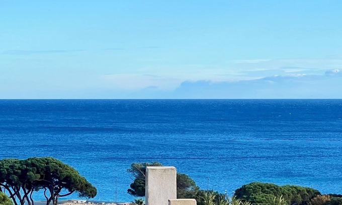 Sainte-Maxime Apartment | Sea View Apartment: Rated 10/10, Steps to Town Center