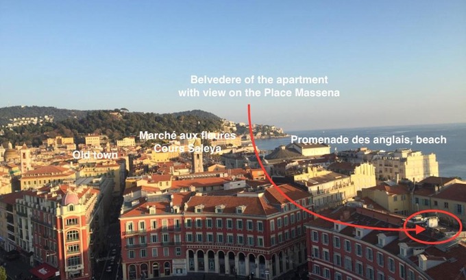 Old Town Apartment | Cozy Apartment on Place Massena with Oceanfront Views