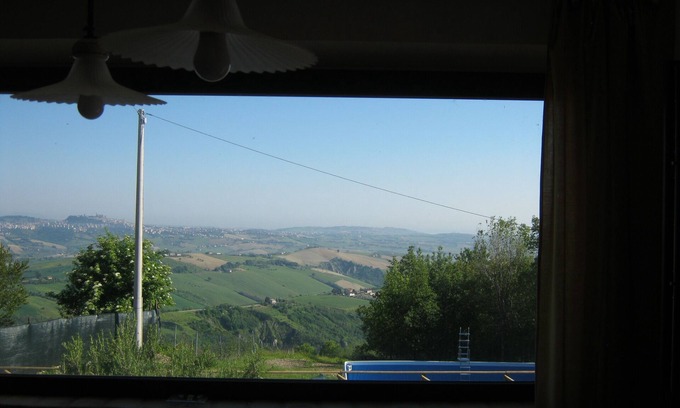 Monterubbiano Apartment | Forest-Edge Retreat with Ocean View and Pet-Friendly Perks