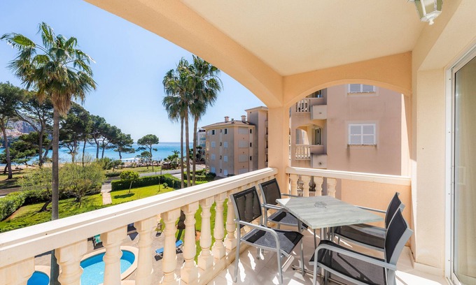 Canyamel Apartment | Relaxing Apartment 'Oro del Mar IV 05' with Pool & Ocean View