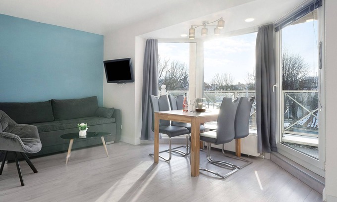 Laboe Apartment | Panorama 8: Oceanfront Apartment with Balcony & Wi-Fi