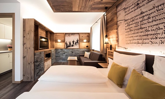 Plan Apartment | Apartment 'Panorama - Die Schmugglersuite' with Mountain View, Shared Terrace and Wi-Fi