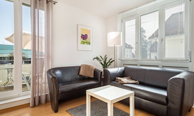 Langenargen Apartment | Oceanfront Apartment 'Seeliebe' with Balcony & Free Wi-Fi