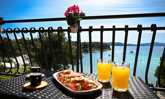 Trogir Apartment | Oceanfront Apartment Sunset: Guest Rated 9.8 in Trogir