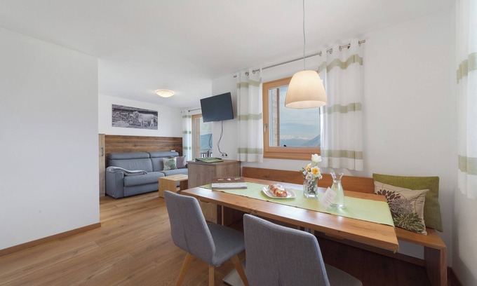 Schenna Apartment | Apartment 'Thymian' with Mountain View, Private Terrace and Wi-Fi