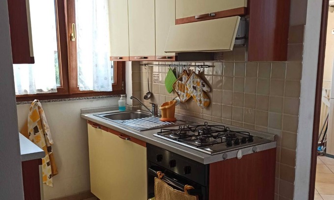 Oristano Historic Centre Apartment | Apartment 'Tuveri' with Private Terrace and Air Conditioning