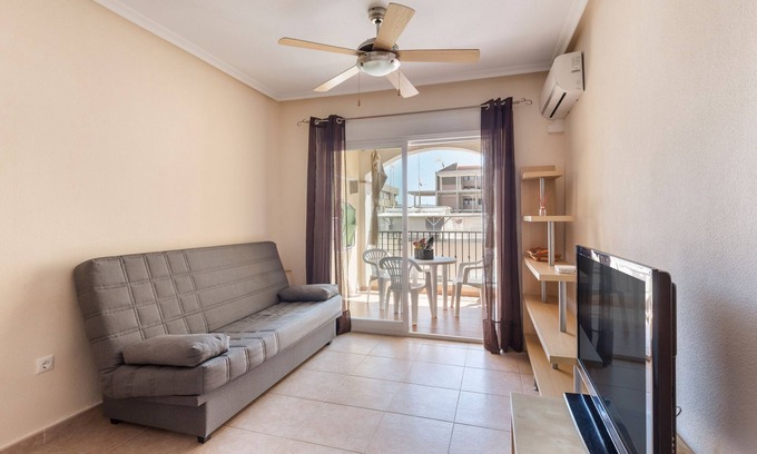 Puerto de Mazarron Apartment | Top-Rated Oceanfront Apartment with Balcony & Wi-Fi