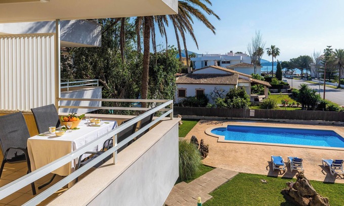 Puerto de Pollensa Apartment | Sea View Apartment Veleta with Pool & Terrace Awaits You