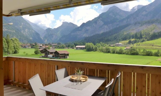 Blausee Apartment | Experience Verena by Interhome: Guest Rated 9.6 with Spa & Lake View