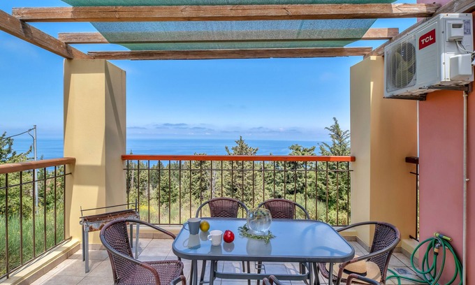 Drimonas Apartment | Oceanfront Villa Calypso: Relaxing Retreat with Sea Views