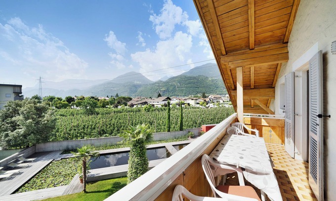 Lana Apartment | Scenic Apartment "Weinsepphof 9" with Pool & Balcony Views