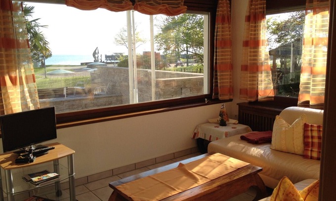 Langenargen Apartment | Cozy Apartment with Ocean View & Pool for 4 Guests