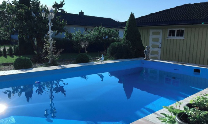 Porsgrunn Apartment | Relaxing Apartment with Pool, Sauna & Ocean Views