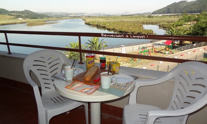 Limpias Apartment | Scenic Apartment with Majestic Ria de Limpias Views