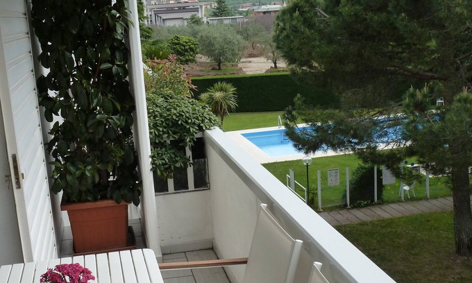 Riva del Garda Apartment | Idyllic Apartment with Pool, Steps from Lake Riva d/Garda