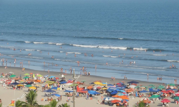 Praia Grande Apartment | Sea View Apartment: Pet-Friendly & Family Accessible Stay