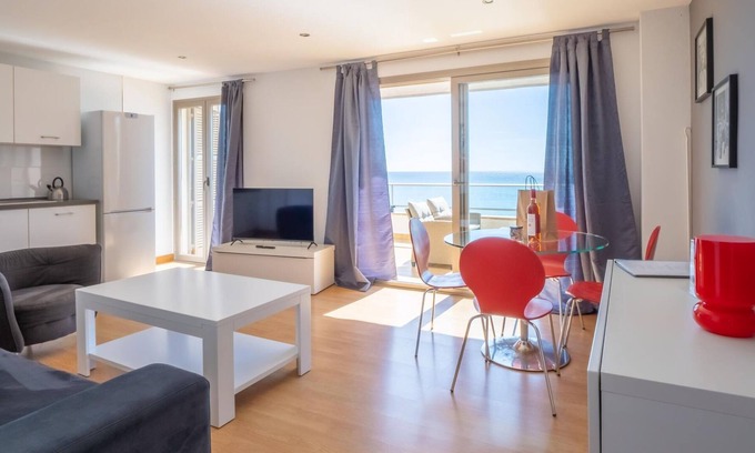 S'illot Apartment | Apartment with terrace by the beach with sea view - Antic 201