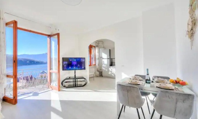 Laveno Apartment | Scenic Apartment Overlooking Lake Maggiore in Laveno Mombello
