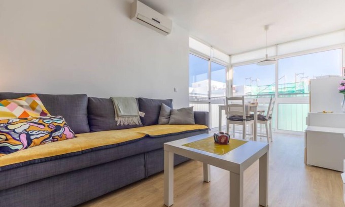 Cubelles Apartment | Elegant Zafiro by Interhome: Oceanfront Spa & Dining