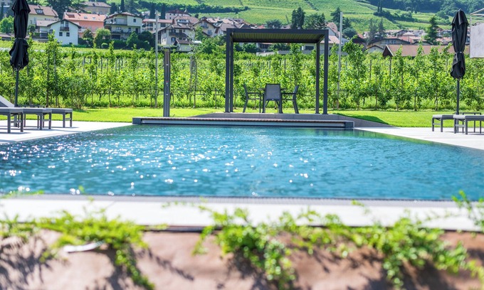 Tramin Apartment | Apartment Zwerger 'Parterre': Garden Terrace & Pool Bliss