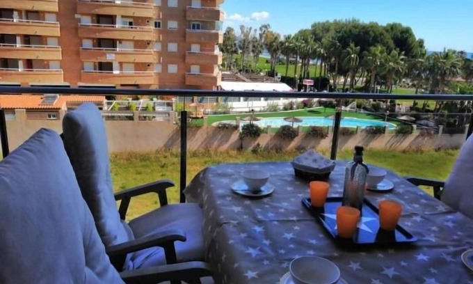 Marina d'Or Apartment | Cozy AP Costas Marina Dor with Side Sea View & Pool