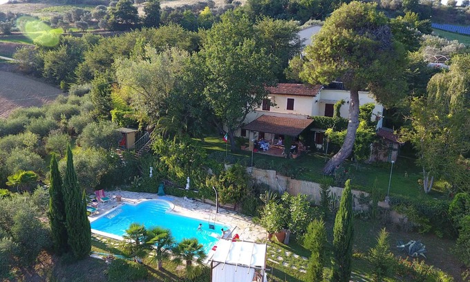 Sant'Omero Villa | Relaxing Aphrodite Holiday Home with Spa & Hot Tub Access
