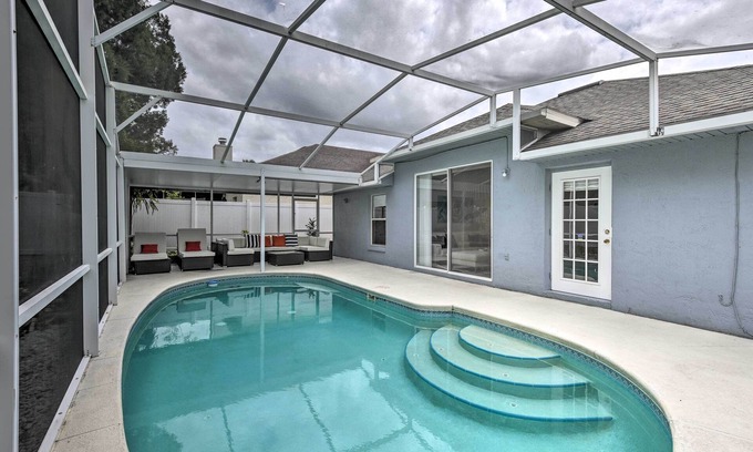 Apopka House | Highly Rated Apopka Home with Private Pool & Spa Retreat
