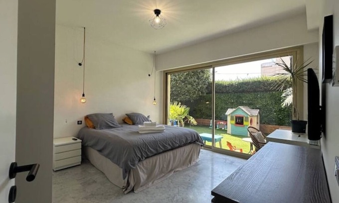 Saint-Laurent-du-Var Apartment | App with garden 50 m from beaches and restaurants