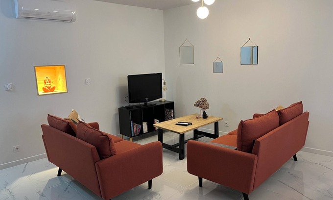 Saint-Didier-sous-Aubenas Apartment | Discover Lardèche: Modern Apartment with Pool & Spa Access