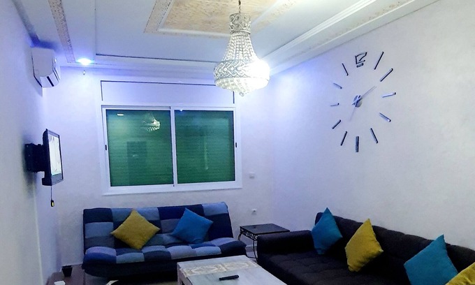 Quartier Maamora Apartment | Central Location with Family-Friendly Amenities & Kitchen