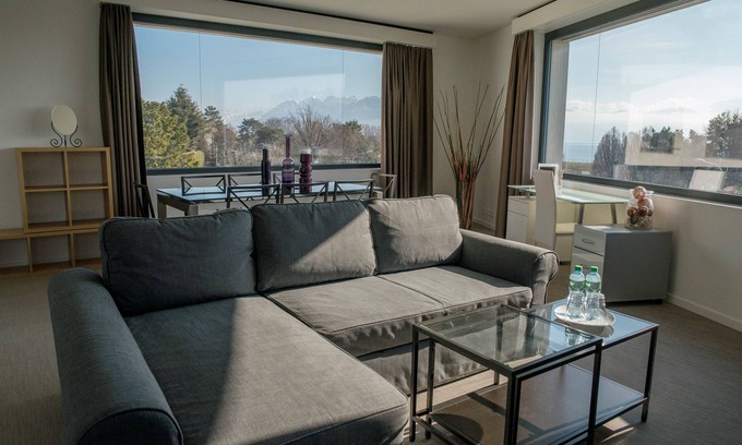 Lausanne Hotel | Comfortable Appart'Hotel 46a: Pool, Spa & Breakfast Included