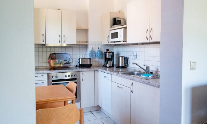 Merkendorf Apartment | Cozy Apartment for 4 with Balcony & Spa Amenities