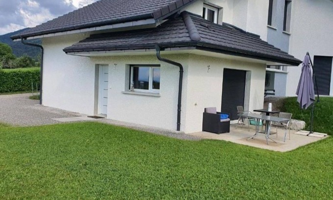 Bons-en-Chablais Apartment | Quiet Appartement au Calme: Perfect for Families & Pets