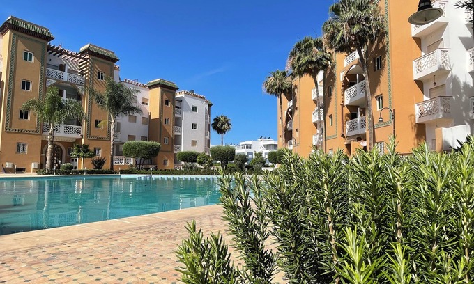 El Mansouria Apartment | Cozy Apartment with Pool and Beach Access Near Andalusia