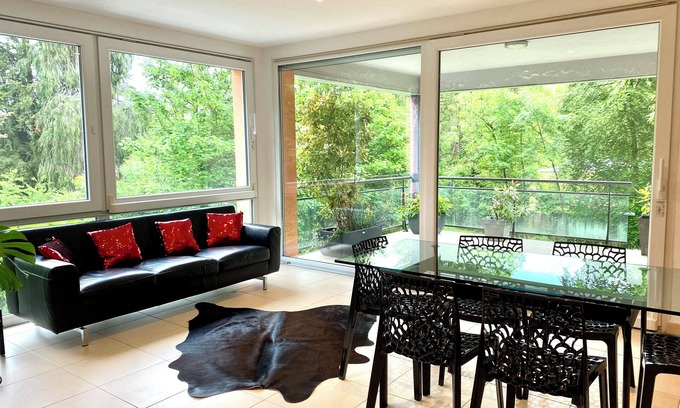 Riedisheim Apartment | Charming 3-Bedroom Apartment Overlooking the Zoo Park