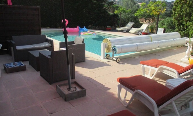 La Nartelle Apartment | Cozy Villa Apartment with Pool and Garden Retreat