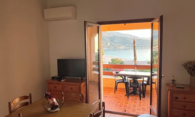 Calcatoggio Apartment | Cozy Appartement F2 Steps from Liscia Beach with Ocean View