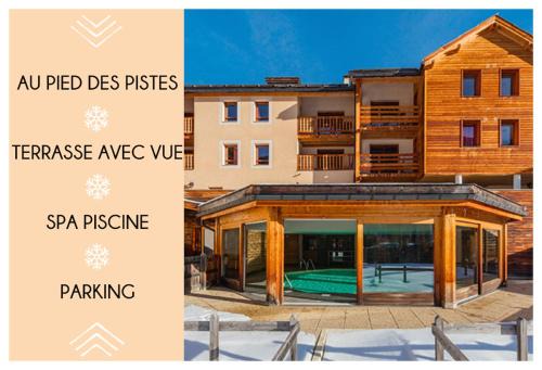 Abries Apartment | Appartement familial Abries - Jacuzzi et piscine - Pied des pistes