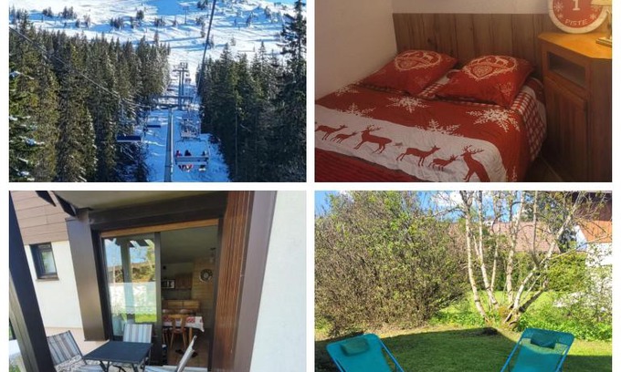 Les Rousses Apartment | Le Flocon: Cozy Garden Apartment, Perfect for Families